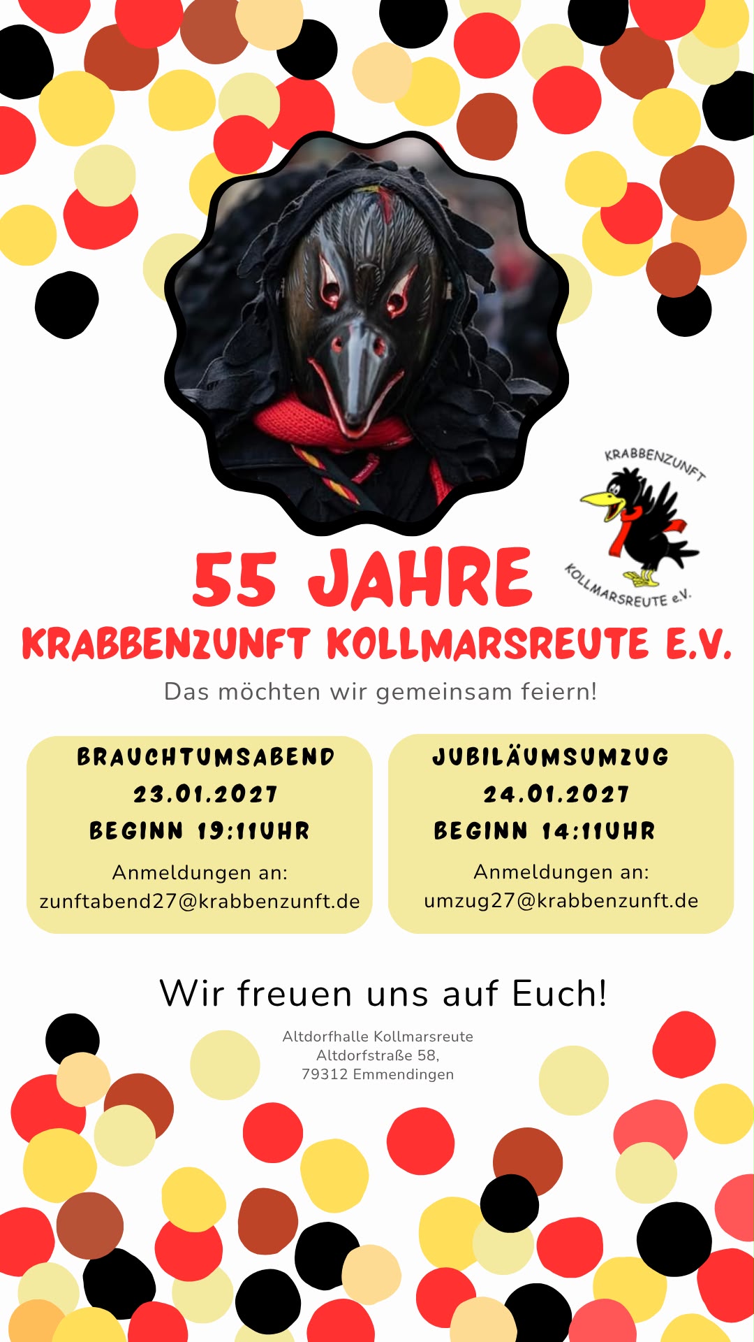 Save The Date Umzug 2027